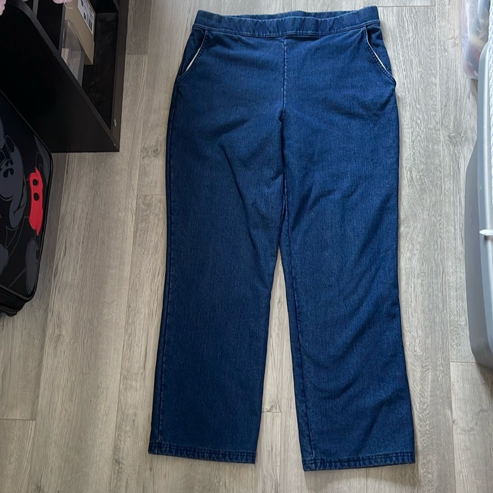 LL Bean fleece lined  winter jeans size medium ( 34/27)